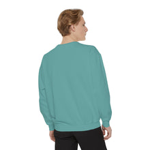 Load image into Gallery viewer, Cozy Faith Sweatshirt | Unisex Garment-Dyed Graphic Sweatshirt, Thanksgiving Apparel, Bible Verse Clothing, Church Wear, Fall Fashion