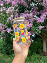 Load image into Gallery viewer, Alani Nu Inspired Libbey Glass Cup: Iced Coffee with Bamboo Lid &amp; Straw